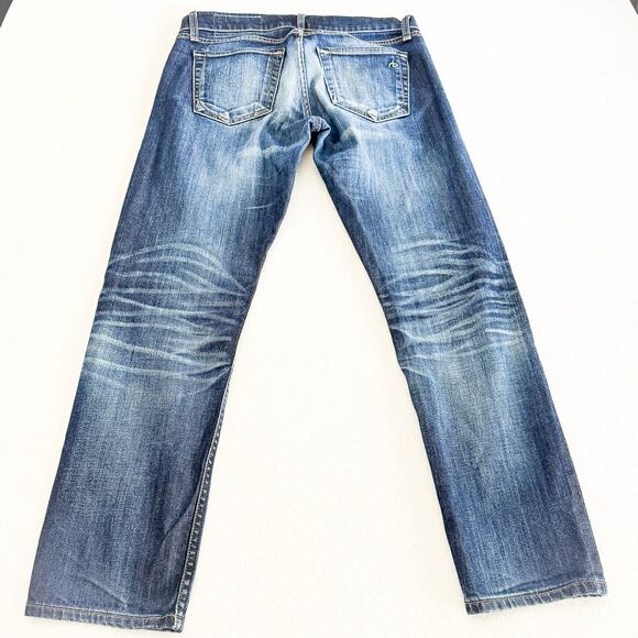Rag & Bone Fit 2 Slim Leg Dark Wash Denim Jeans Dark Vintage Size 30 - Picture 3 of 9